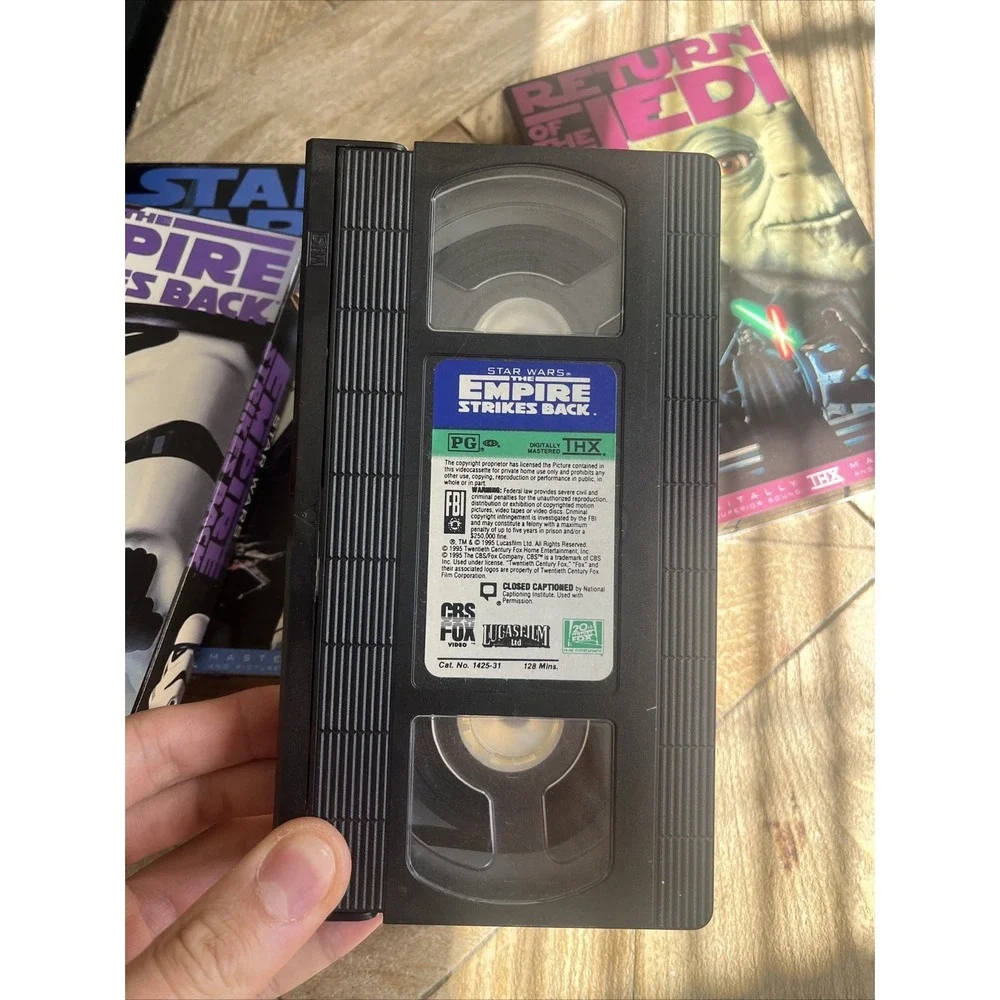 Star Wars Trilogy Movies VHS 3-Tape Set (VHS,1995) GUC